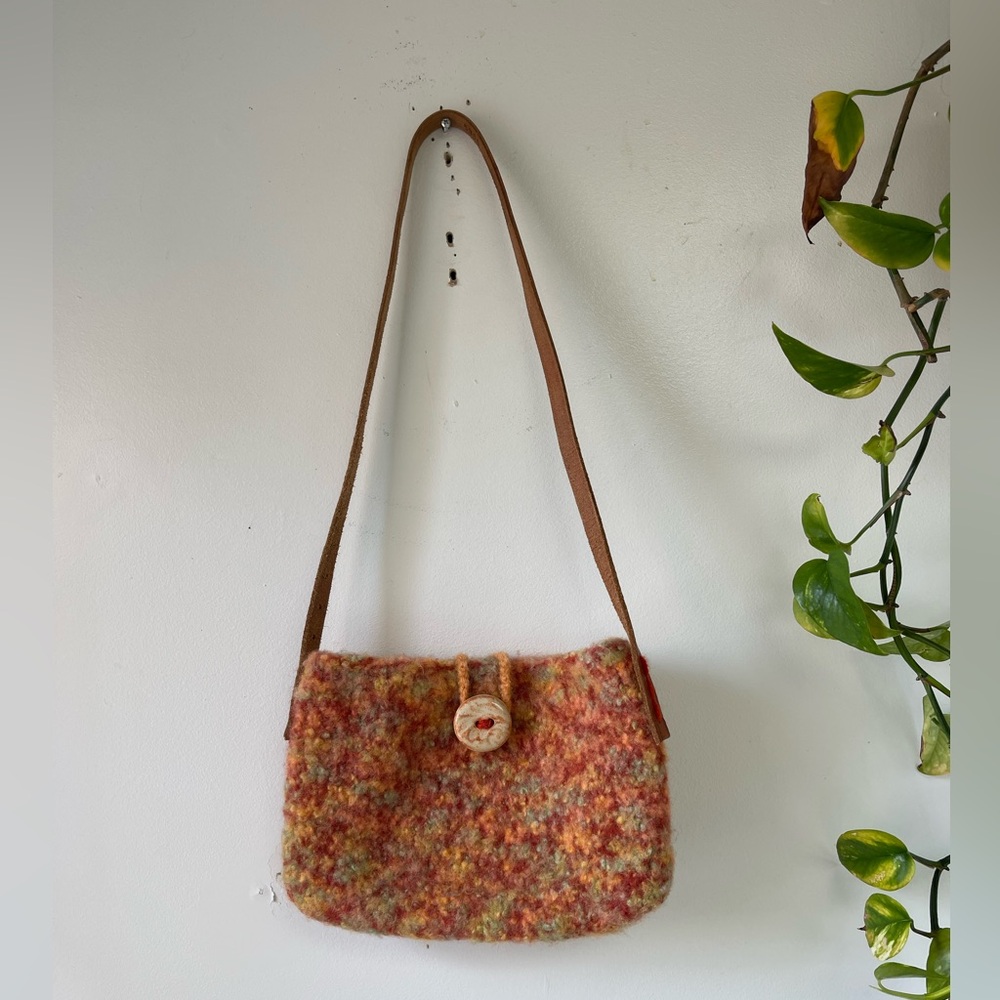 Vintage 70’s wool shoulder bag